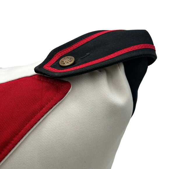 17” Custom Nutcracker Pillow With Brass Buttons & Zipper Closure - Picture 7 of 7